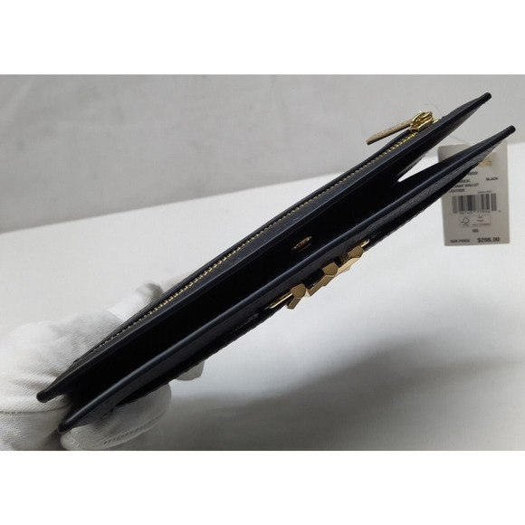 Michael Kors Black Pebbled Leather Credit Card Bifold Wallet - NWT $298 - Picture 9 of 15